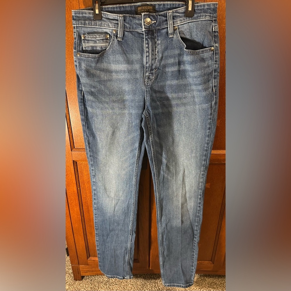 Brothers and Sons Men's Slim Straight Stretch Denim Jeans - Like New 34 x 36​